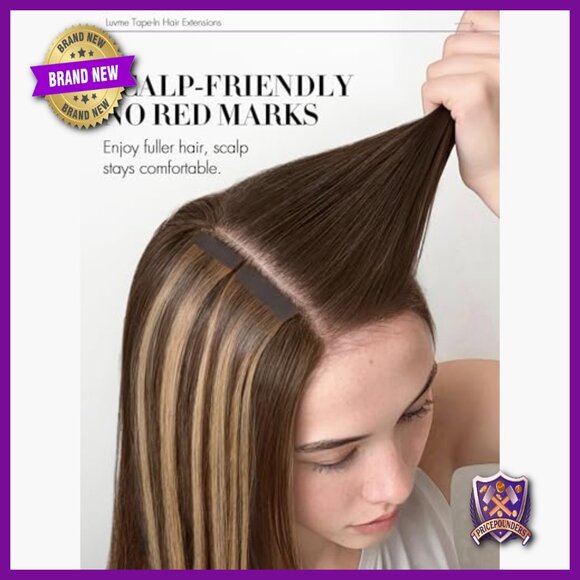 Human Hair Tape-In Extensions 18 Inch Straight 50g 25pcs Seamless main image 4